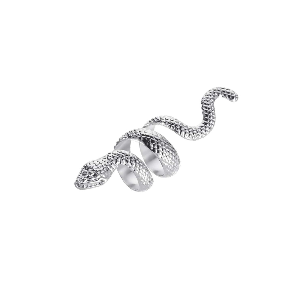 Zac's Alter Ego - Snake Ring - Silver coloured